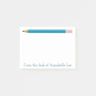 Turquoise Pencil Post-it Notes