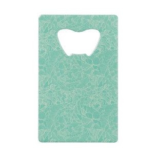 Turquoise Peony Pattern
