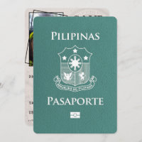 Turquoise Philippines Passport Save The Date