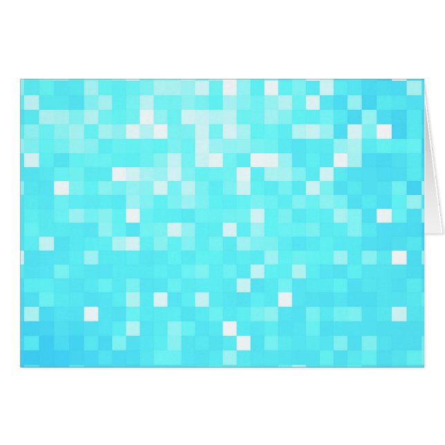 Turquoise Pixel Sparkle (Front Horizontal)