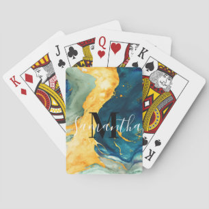 Turquoise Playing Cards