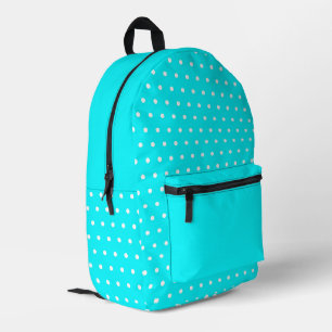 Turquoise Polka Dot – Bold Style Printed Backpack