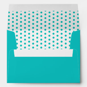 Turquoise Polka Dots! Envelope