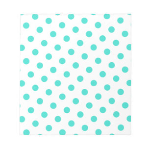 Turquoise Polka Dots Notepad