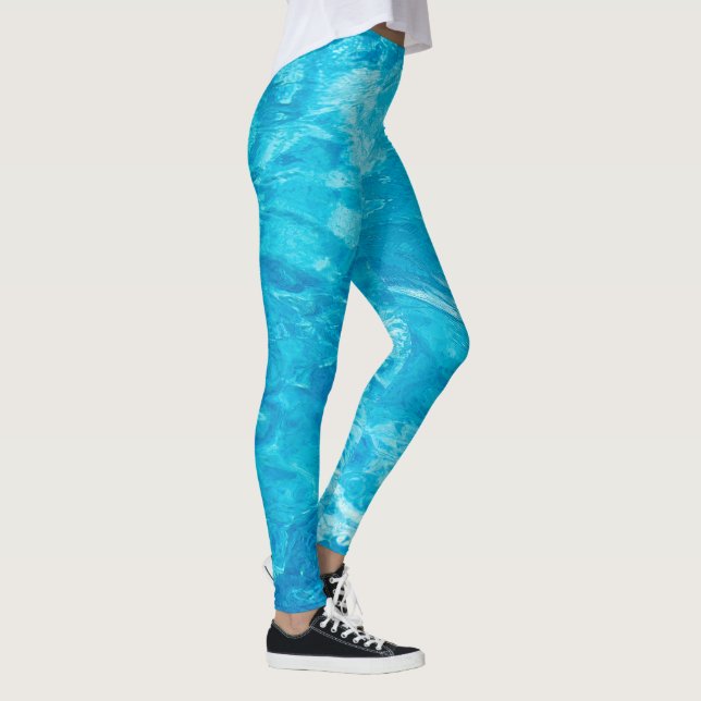 Turquoise pool water leggings (Right)