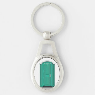 Turquoise Portable Toilet Key Ring