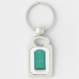 Turquoise Portable Toilet Key Ring