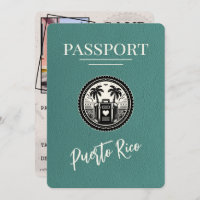 Turquoise Puerto Rico Passport