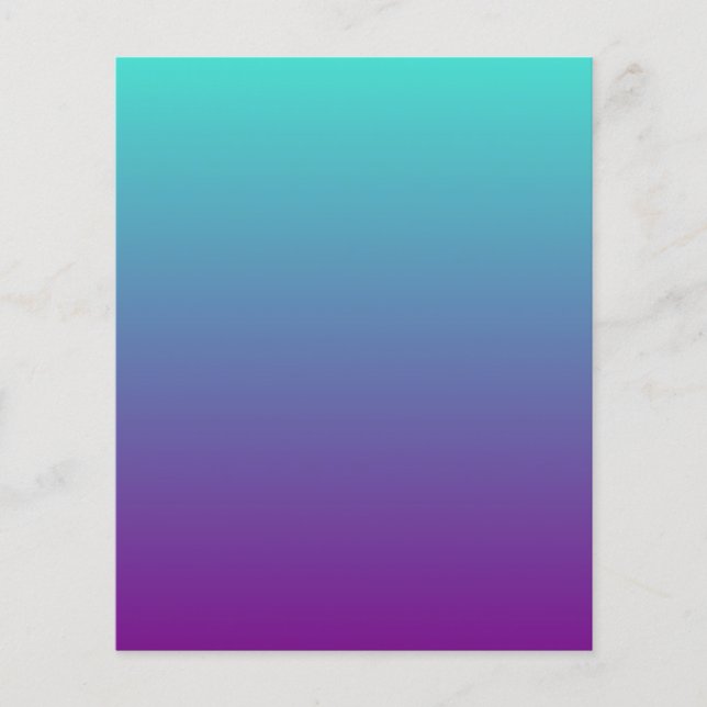Turquoise Purple Ombre (Front)