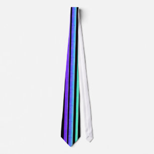 turquoise purple stripe tie