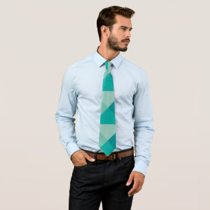 Turquoise Pyramids Tie