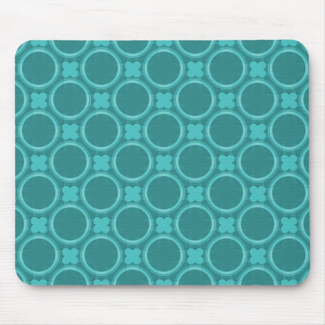 Turquoise Quirky Charm Mousepad (Front)