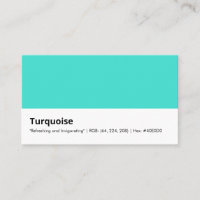 Turquoise | "Refreshing and Invigorating" | Colour