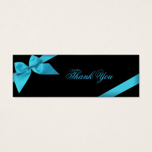 Turquoise Ribbon Thank You Card