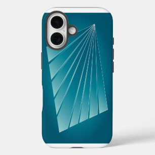 Turquoise ribbons iPhone 16 case