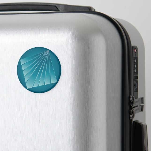 Turquoise ribbons magnet (In Situ (Luggage))