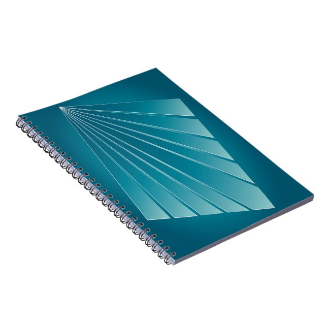Turquoise ribbons notebook (Right Side)