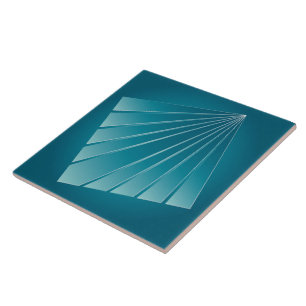 Turquoise ribbons tile