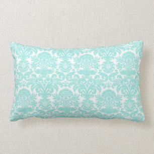 Turquoise Romance Lumbar Cushion