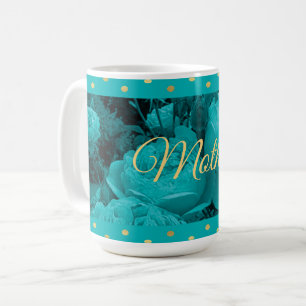 Turquoise Roses Mother's Day Mug