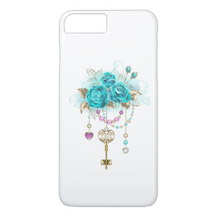 Turquoise Roses with Keys Case-Mate iPhone Case