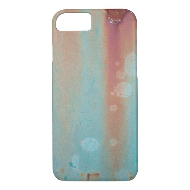 Turquoise Rusted Metal Case-Mate iPhone Case (Back)