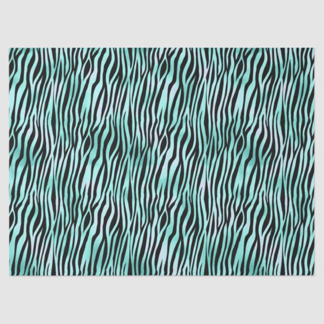 Turquoise Safari Series Design 15 Tissue Paper (Front)