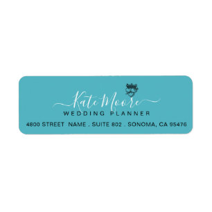Turquoise Script Wedding Planner
