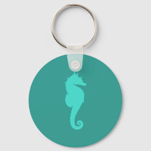 Turquoise Sea Horse Key Ring