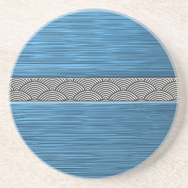 turquoise seigai coaster (Front)