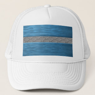 turquoise seigai trucker hat