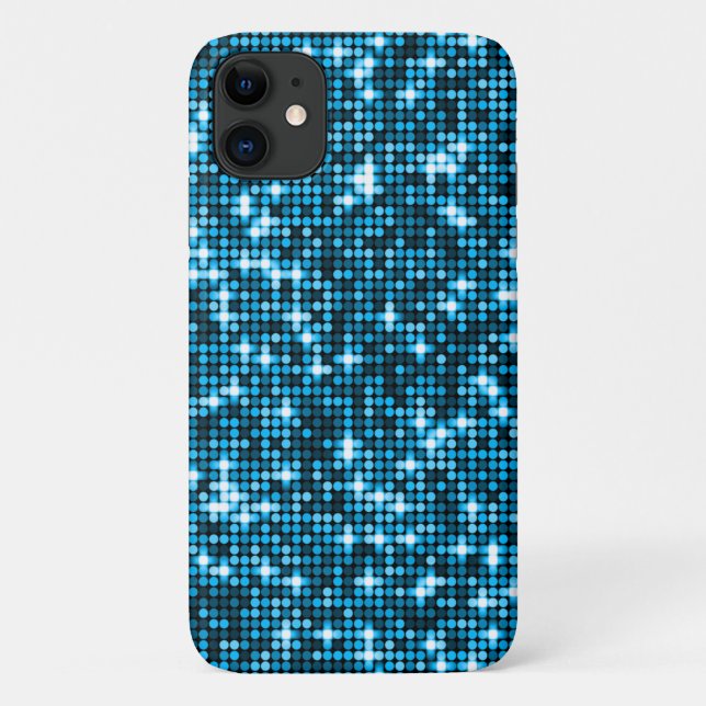 Turquoise Sequins Phone Case (Back)