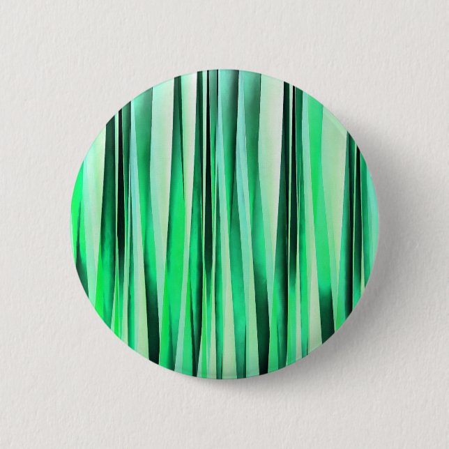 Turquoise Serenity Stripy Pattern 6 Cm Round Badge (Front)