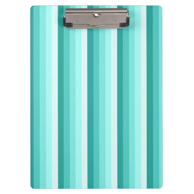Turquoise shadow stripes clipboard (Front)