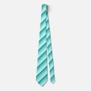 Turquoise shadow stripes tie