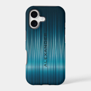 Turquoise Shiny Carbon Fibre Look