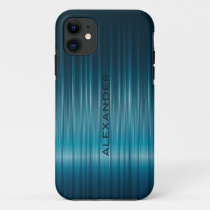Turquoise Shiny Carbon Fibre Look Case-Mate iPhone Case