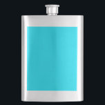 Turquoise Sky Blue Colour Customise This! Hip Flask<br><div class="desc">This festive custom product is available in a vibrant accent cyan blue style colour decor for yourself or as a gift sure to make an impression in all occasions. Click on the "Customise it!" button or link you find on this product page to reveal a set of user friendly designing...</div>