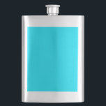 Turquoise Sky Blue Colour Customise This! Hip Flask<br><div class="desc">This festive custom product is available in a vibrant accent cyan blue style colour decor for yourself or as a gift sure to make an impression in all occasions. Click on the "Customise it!" button or link you find on this product page to reveal a set of user friendly designing...</div>