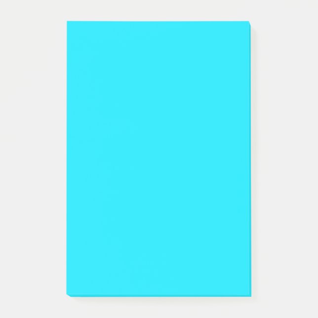 Turquoise Sky Blue Colour Customise This! Post-it Notes (Front)