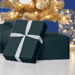 Turquoise Snowflakes Dark Blue Christmas Wrapping Paper<br><div class="desc">Introducing our Vintage Frost Christmas Wrapping Paper, a perfect blend of elegance and nostalgia to make your holiday gifts truly enchanting. The deep, rich dark blue background sets the stage for a festive ambiance, reminiscent of a starlit winter night. Against this backdrop, delicate and intricate turquoise snowflakes dance gracefully, creating...</div>