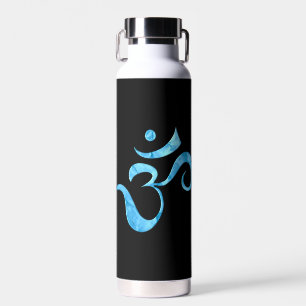 Turquoise Sparkle Om  Water Bottle
