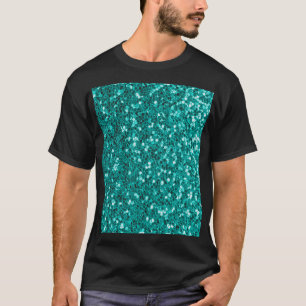 Turquoise Sparkles: Bright Close-Up Foundation T-Shirt
