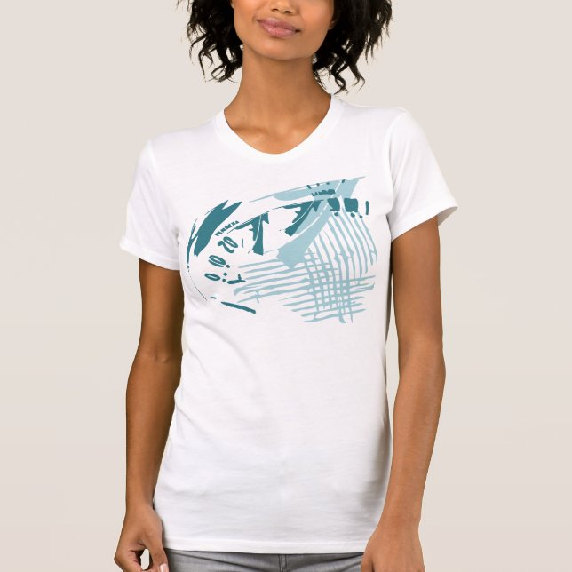 Turquoise Speedometer Women's T-Shirt (Front)