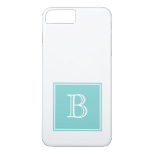 Turquoise Square Monogram Case-Mate iPhone Case