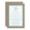 Turquoise Starfish Burlap Beach Wedding Collection