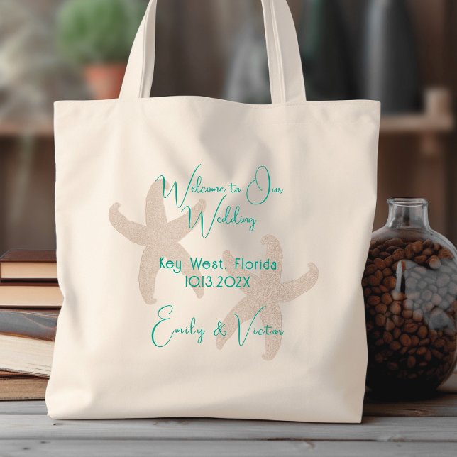 Turquoise Starfish Wedding Guests Welcome Bag (Creator Uploaded)