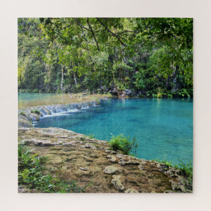 Turquoise Stillness, Semuc Champey Jigsaw Puzzle