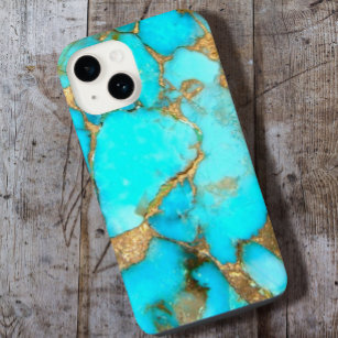 turquoise stone photo iPhone 14 case
