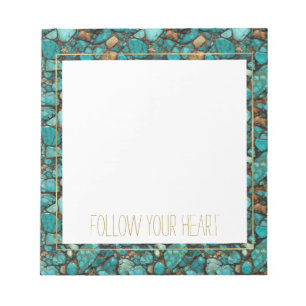 Turquoise Stones  Notepad